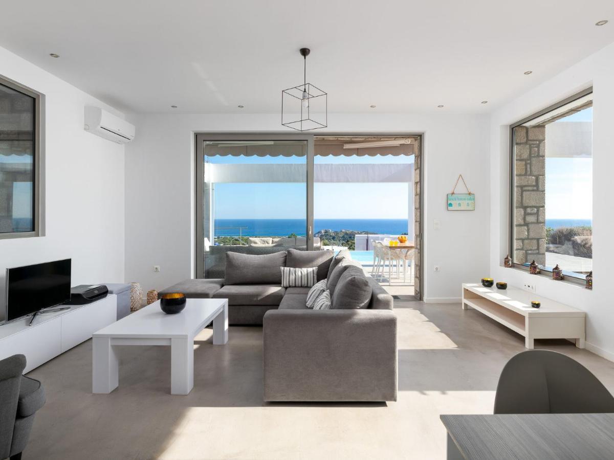 Villa Sea View In Kalythies With Private Pool Near 3 Beaches Kalithies