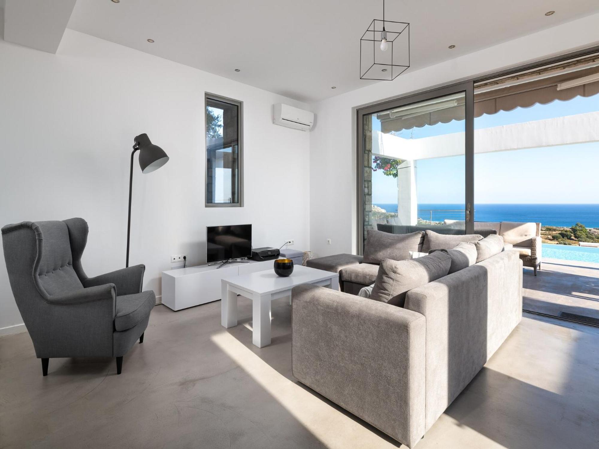 Sea View In Kalythies With Private Pool Near 3 Beaches Kalithies